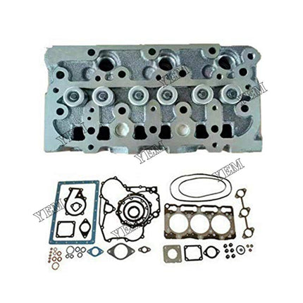 1 Set Complete Cylinder Head W Valves, Gasket Kit Set For Kubota D782 Engine