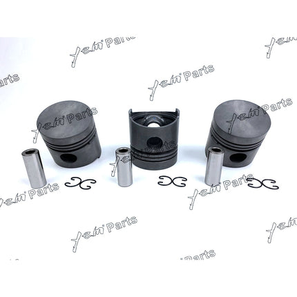 Piston Set Oversize 76mm ( + 0.50mm) For Kubota D1102 x3 PCS Engine Parts