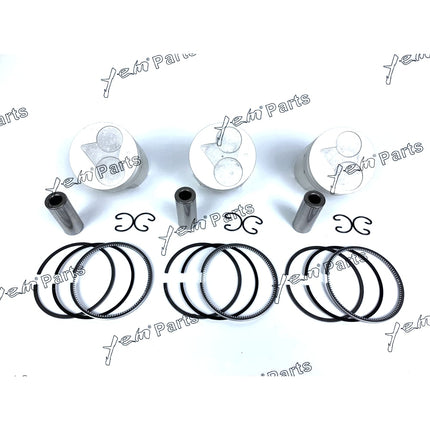 Piston + Ring Kit Set Oversize 67mm ( + 0.50mm) For Kubota D722 x3PCS Engine Parts