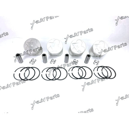 Piston + Ring Kit Set STD 98mm For Kubota V3300-DI-E (1C050-21112) x4 PCS Engine Parts