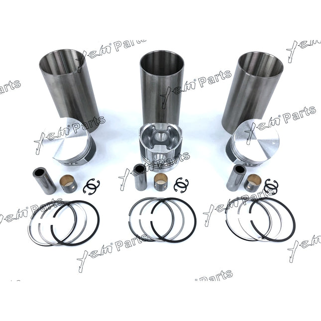 Liner Piston Kit Set STD For YANMAR 3TN72 (Liner + Piston + Ring + Pin Bush x3) Engine Parts