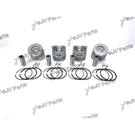 Piston + Ring Kit Set STD 85mm For Kubota V1902 x4 PCS Engine Parts