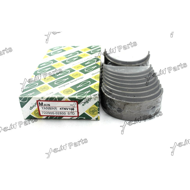 For Yanmar Engine 4TNV106T Main Bearing + Con Rod Bearing + 0.5mm
