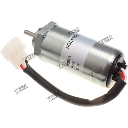 12V Fuel Stop Solenoid MV1-81 For Hitachi Excavator EX40U EX55 EX58 ZX40U ZX50U