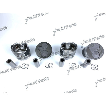 Piston Set STD 87mm For Kubota V2403 (1G796-2111, 1G861-2113) x4 PCS Engine Parts