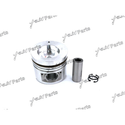 4 Sets STD Piston Set (Pin & Clip) with Rings For Mitsubishi S4S Engine Forklift