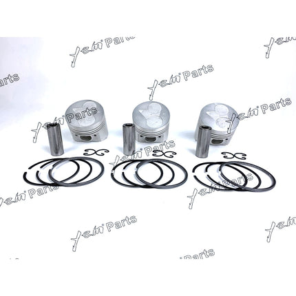 Piston + Ring Kit Set Oversize 67mm ( + 0.50mm) For Kubota D722 x3PCS Engine Parts