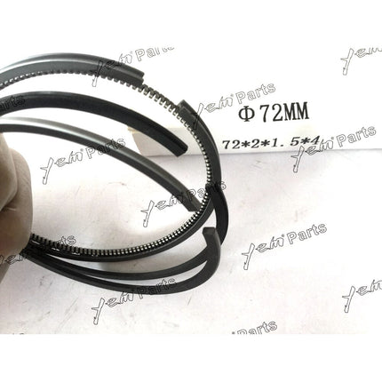 3 Sets D905 Piston Rings STD 72mm For Kubota Tractor Diesel Engine D905