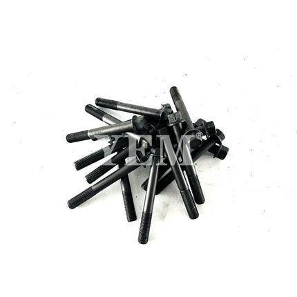 For Kubota V3300 Engine Cylinder Head Bolts (Qty-18) 1C010-03450