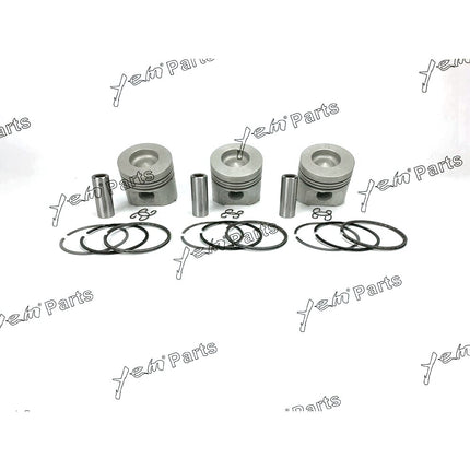 STD 3 Set Piston ( Clip & Pin) & Ring For Kubota D1402 3 Cyl Engine 85 mm