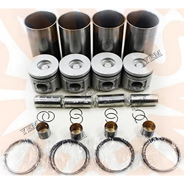 Liner Piston Kit Set For ISUZU 4JG2 (Liner + Piston + Piston Ring + Pin Bush x4) Engine Parts