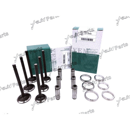 1 Set Valve Guide Seat Intake Valve & Exhaust Valve For Isuzu 3LD1 Engine