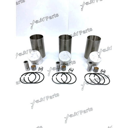 Liner Piston Kit Set STD For Kubota D1403 (Liner x3 + Piston x3 + Ring x3) Engine Parts