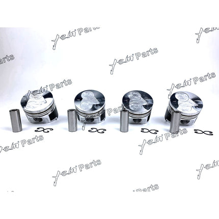 Piston Set Oversize 78mm ( + 0.50mm) For Kubota V1505 x4PCS Engine Parts