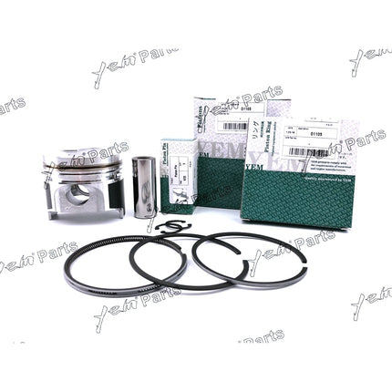 3 Sets STD Piston Set (Clip & Pin) With Rings For Kubota D1105 Diesel Engine