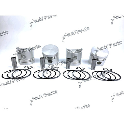 Piston + Ring Kit Set STD 82mm For Kubota D1302 / V1702 Engine Parts