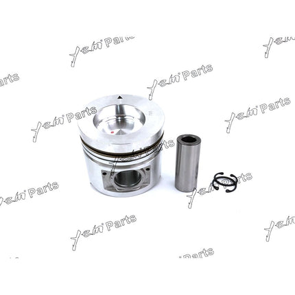 4 Sets STD Piston Set (Pin & Clip) with Rings For Mitsubishi S4S Engine Forklift