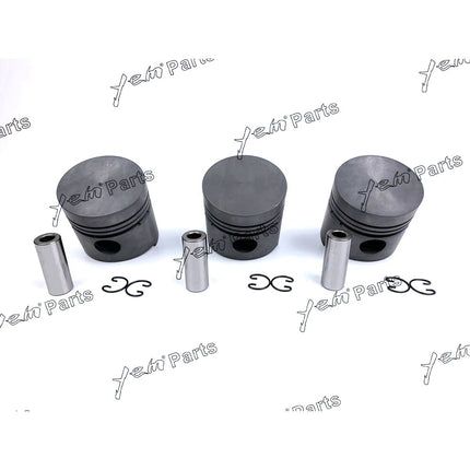 Piston Set Oversize 76mm ( + 0.50mm) For Kubota D1102 x3 PCS Engine Parts