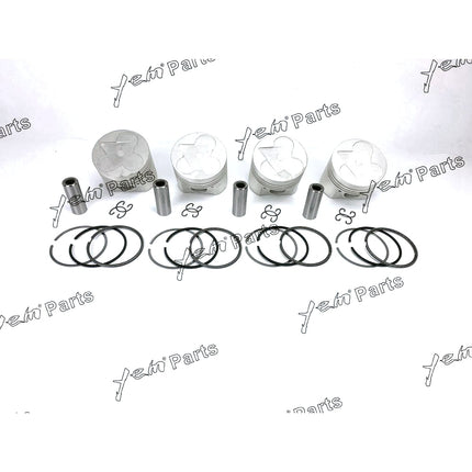 Piston + Ring Kit Set STD 98mm For Kubota V3300-DI-E (1C050-21112) x4 PCS Engine Parts