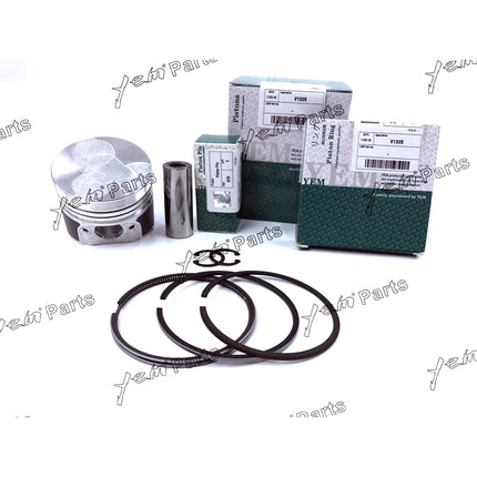 4 Sets STD Piston (Clip & Pin) & Rings For Kubota V1305 Diesel Engine