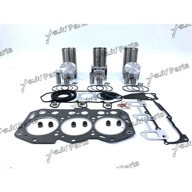 For Yanmar 3D76E 3TNV76 Overhaul Rebuild Kit Piston Ring Head Gasket Bearing Set
