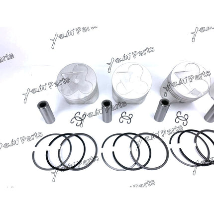 Piston + Ring Kit Set STD 98mm For Kubota V3300-DI-E (1C050-21112) x4 PCS Engine Parts