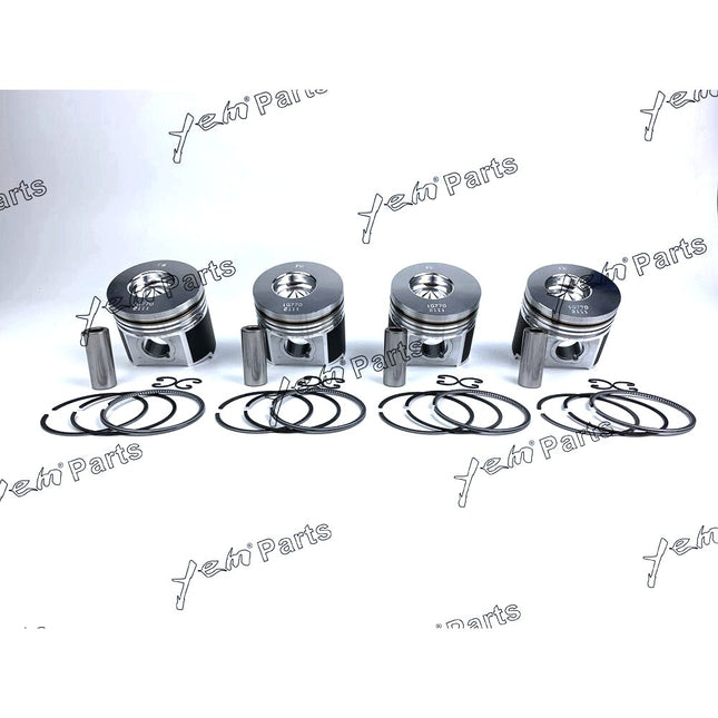 4 set Piston + Ring Kit Set STD 83mm For Kubota V2003 2003-DI