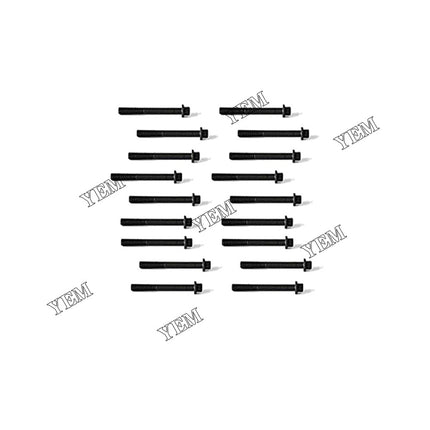 18 PCS New Cylinder Head Bolt For ISUZU 4JA1 4JB1 4JC1 4JD1 4JE1 4JF1 Engine