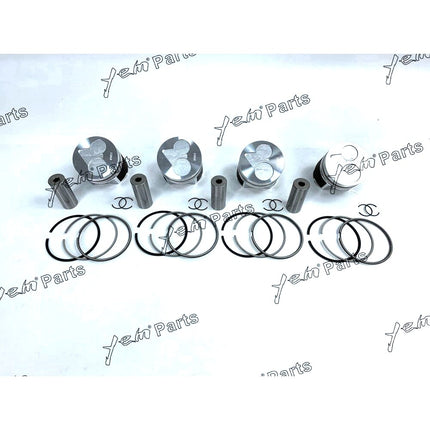 Piston + Ring Kit Set STD 87mm For Kubota V2203-DI x4 PCS Engine Parts