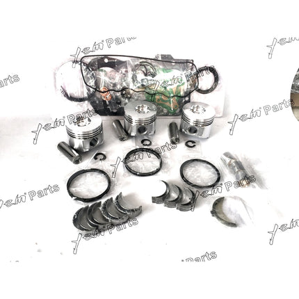Piston,Full Gasket, Bearing, Rings, Thrust Washer For Yanmar 3TNV82A 3TNV82 Engine