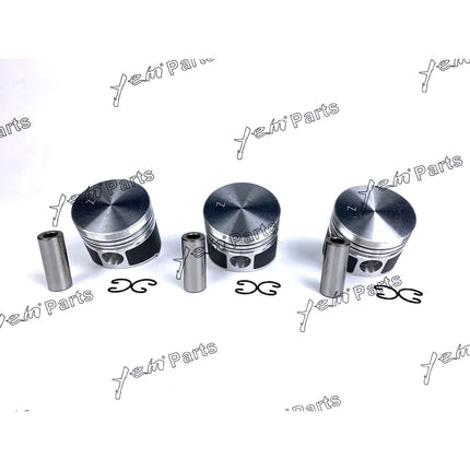 Piston Set Oversize 72mm ( + 0.50mm) For Kubota D850 x3 PCS Engine Parts