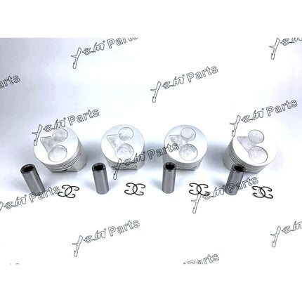 4 PCS Oversize + 0.50mm Piston ( Clip & Pin ) & Rings For Kubota V2203-DI V2203-M