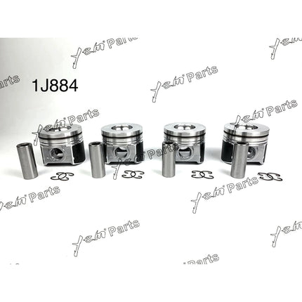 Pistons Set Oversize 87mm ( + 0.50mm) For Kubota V2403-DI 1G924-2111 Engine Parts