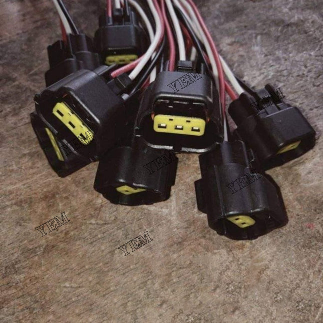 10PCS Pressure Sensor Plug Connector W/ 3 Lines For Kobelco SK200-8 SK-8 Hitachi