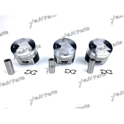 Piston Set STD 83mm For Kubota D1503 x3 PCS Engine Parts