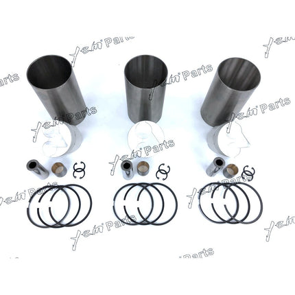 Liner Piston Kit Set STD For Kubota D1403 (Liner x3 + Piston x3 + Ring x3) Engine Parts