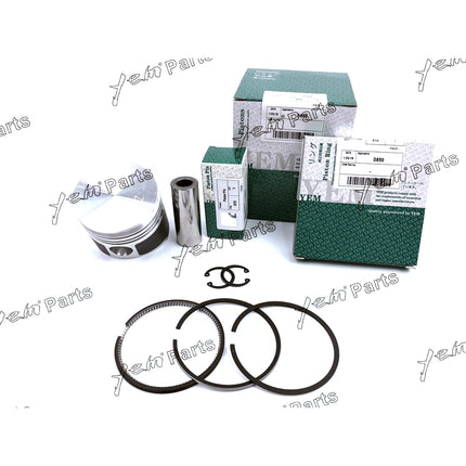 3 Set STD Piston With Piston Ring 15956-21110 Fit For Kubota D850 Engine