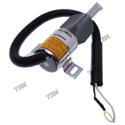 Stop Solenoid For Mustang MTL20 Track Loader Gehl CTL70 For Isuzu 4JG1-TPA 185208