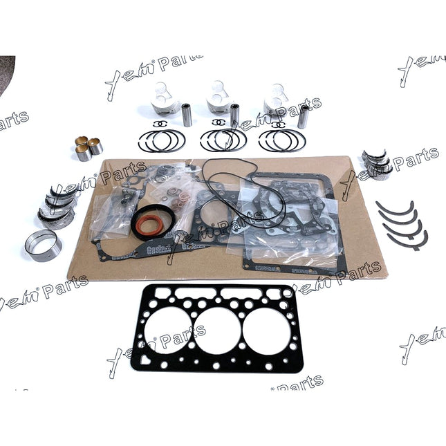 Piston,Full Gasket, Bearing, Rings, Bush, Thrust Washer For Kubota D722 Engine