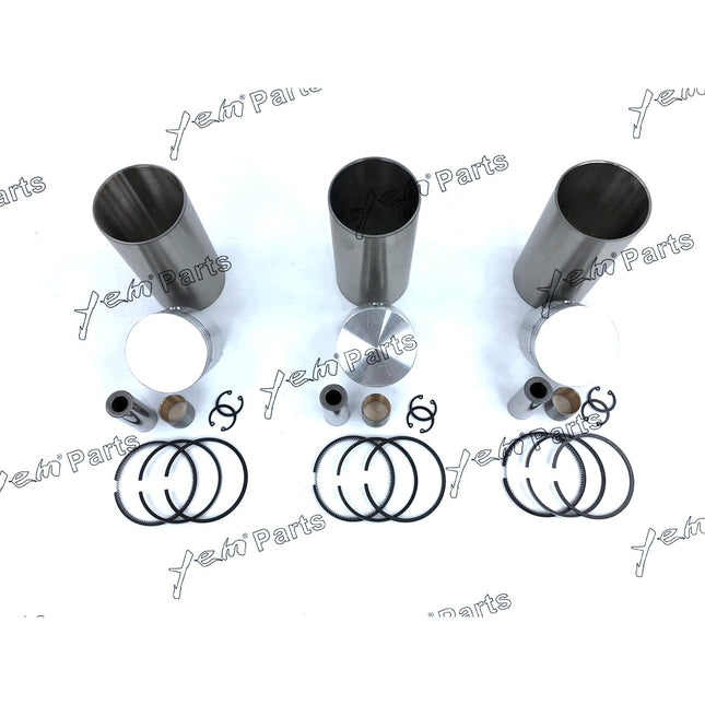 Liner Piston Kit Set STD For Kubota D950 (Liner x3 + Piston x3 + Ring x3) Engine Parts