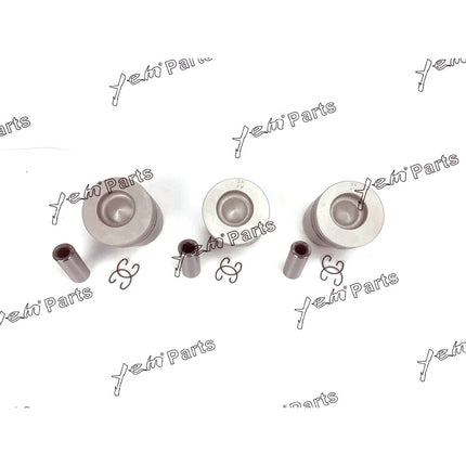 Piston Set Oversize 85mm ( + 0.50mm) For Kubota D1402 x3 PCS Engine Parts