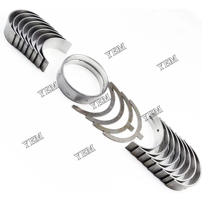 1 Set + 0.25mm Main Bearing & Con Rod Bearings & Thrust Washer For Kubota D782