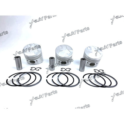 Piston + Ring Kit Set STD 72mm For Kubota D905 x3 PCS Engine Parts