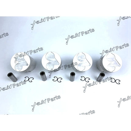Piston Set Oversize 80mm ( + 0.50mm) For Kubota V1903 x4 PCS Engine Parts