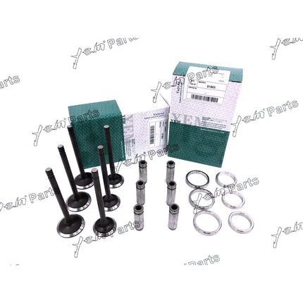 1 Set Valve Guide Seat Intake Valve & Exhaust Valve For Isuzu 3LD1 Engine