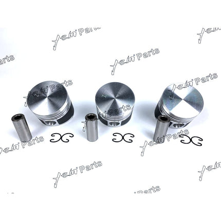 Piston Set Oversize 72mm ( + 0.50mm) For Kubota D850 x3 PCS Engine Parts