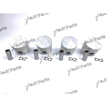 Piston Set Oversize 80mm ( + 0.50mm) For Kubota V1903 x4 PCS Engine Parts