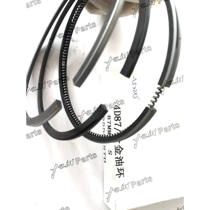 STD Piston Ring Set 87mm (size 2.5mm*2mm*5mm) For Kubota 3D87 D1703 Engine