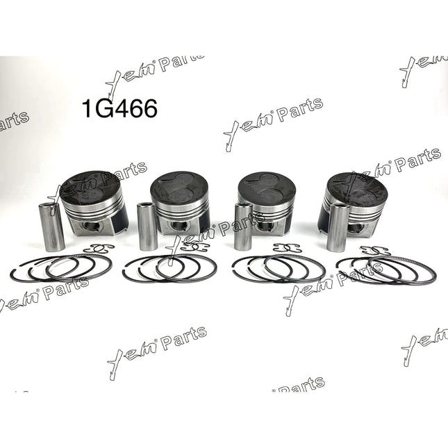 Piston + Ring Kit 87mm STD For Kubota V2403-DI (1G924-2111) x4 PCS Engine Parts