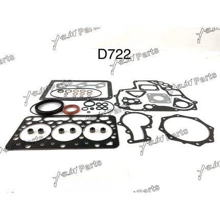 STD D722 D722B Overhaul Rebuild Kit Parts For Kubota Engine For Bobcat 320 Excavator